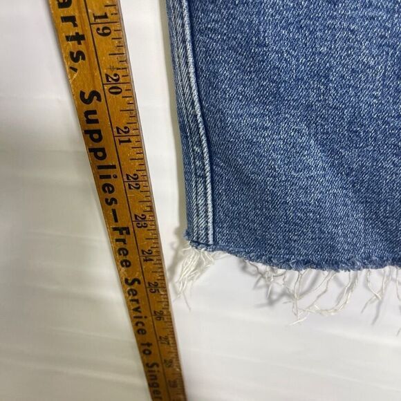 Re/Done Medium Wash Blue High Waisted Straight Leg Jeans Size 25 - Picture 8 of 11